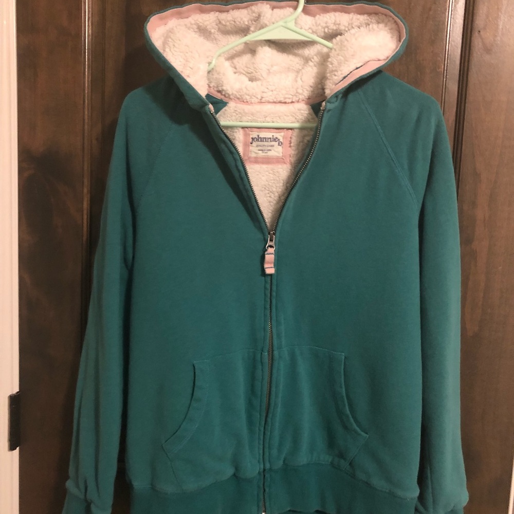 Johnny B (Boden) Sherpa hooded sweatshirt